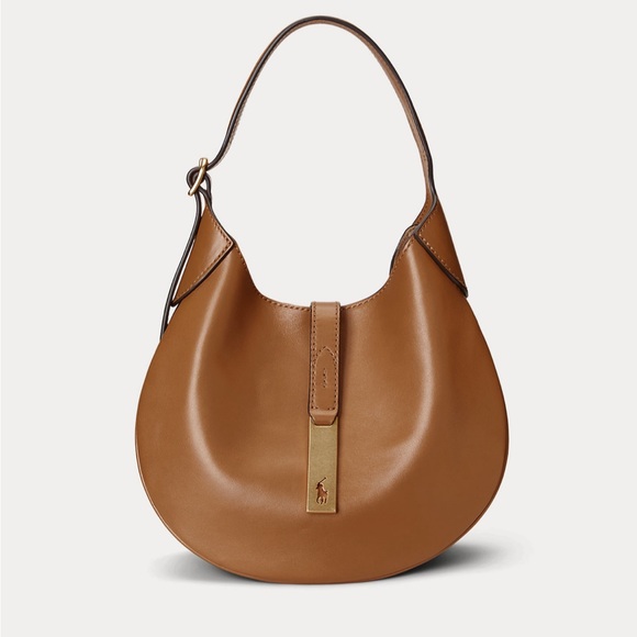 Ralph Lauren Calfskin Polo ID Small Shoulder Bag - Picture 1 of 11